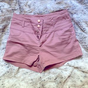 Refuge Highwaisted Pink Shorts